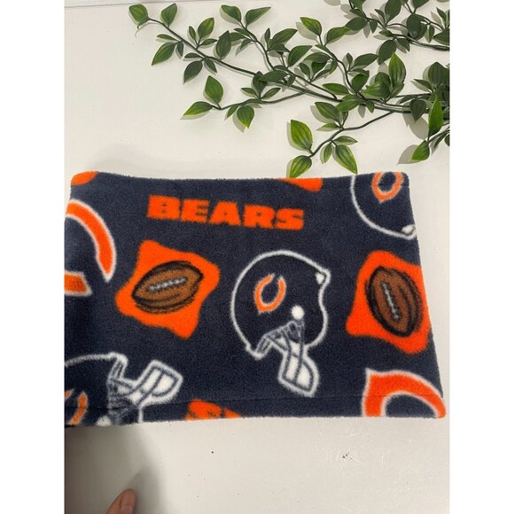 Chicago Bears Fleece Neck Gaiter Warmer Winter Accessory Football Design 10"X8" - Picture 3 of 6